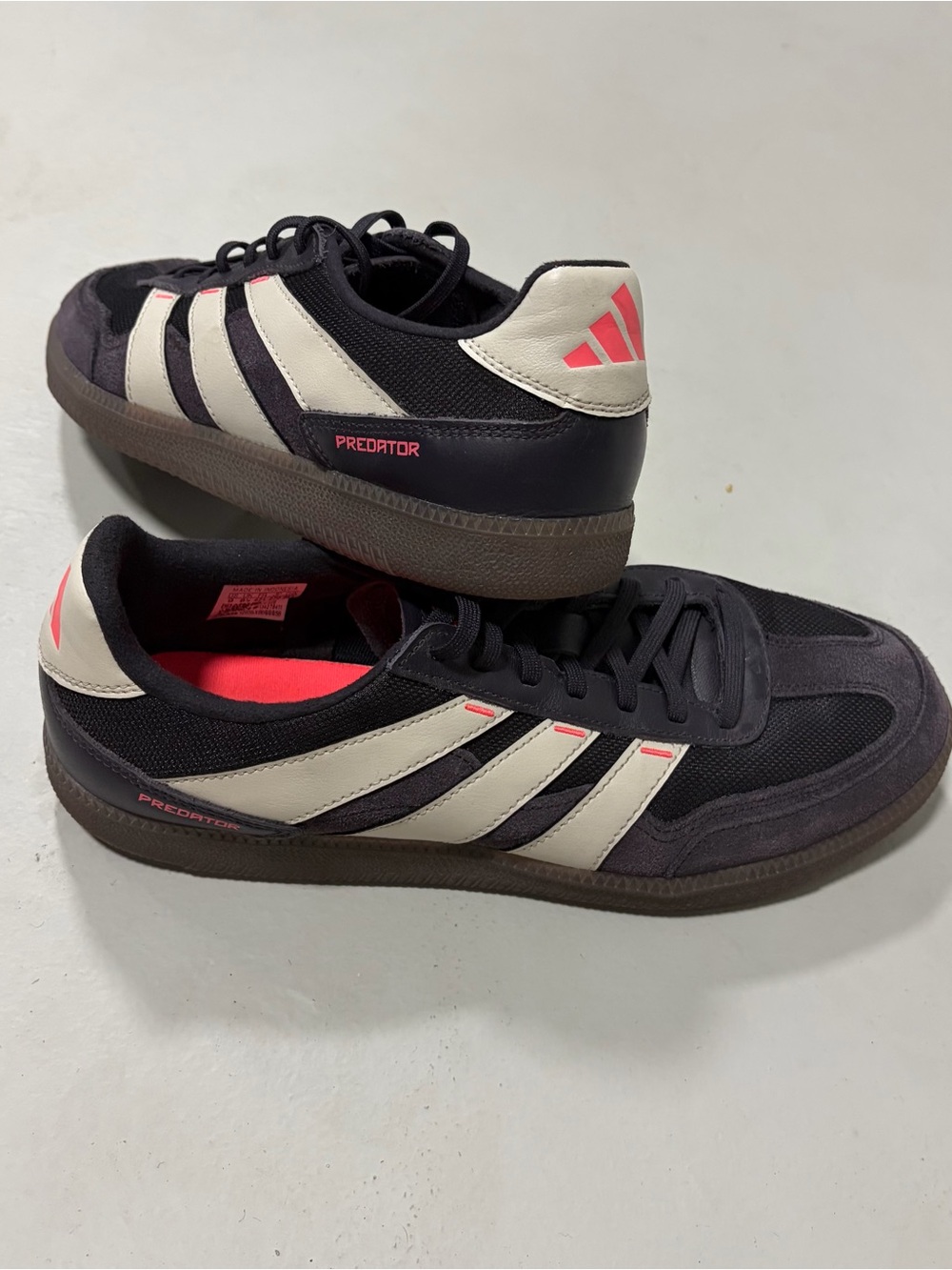 Adidas Predator 24 Freestyle Black White Gum Sole Sneakers Shoes US 9